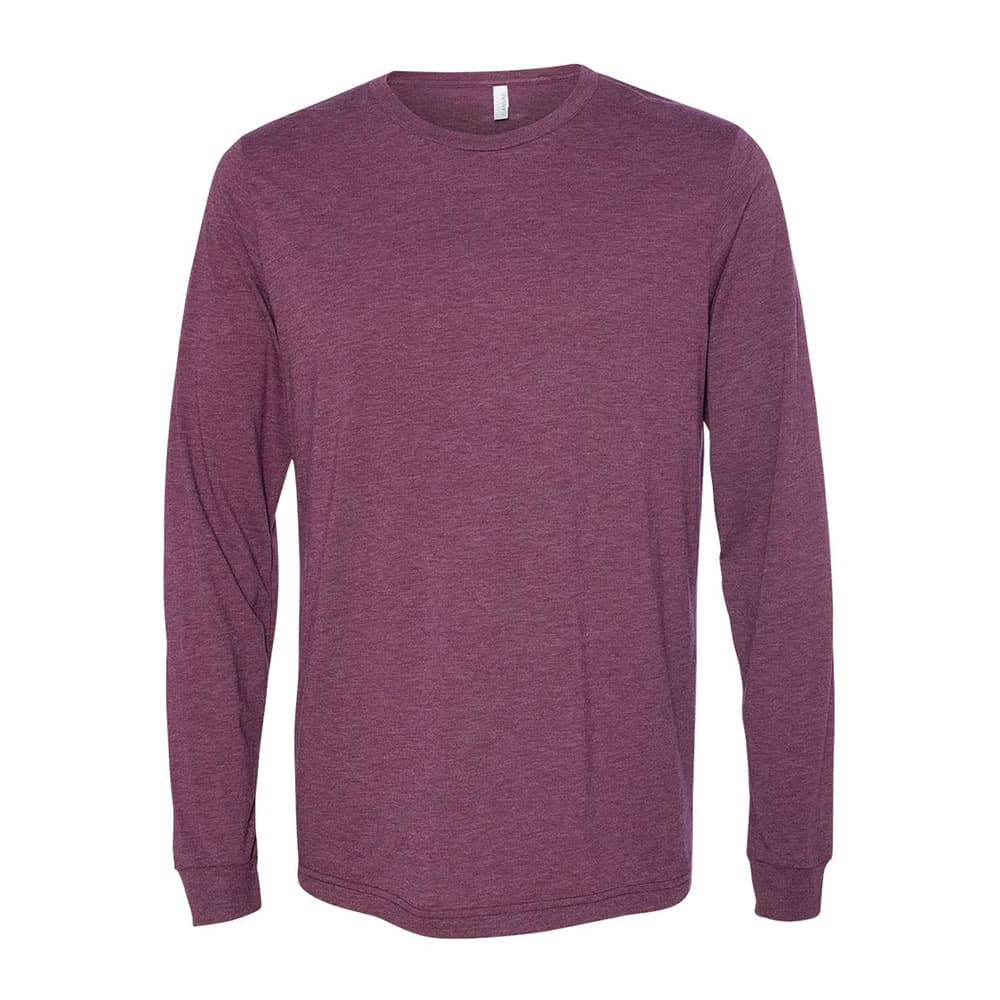 CUSTOM BELLA + CANVAS UNISEX TRIBLEND LONG SLEEVE TEE
