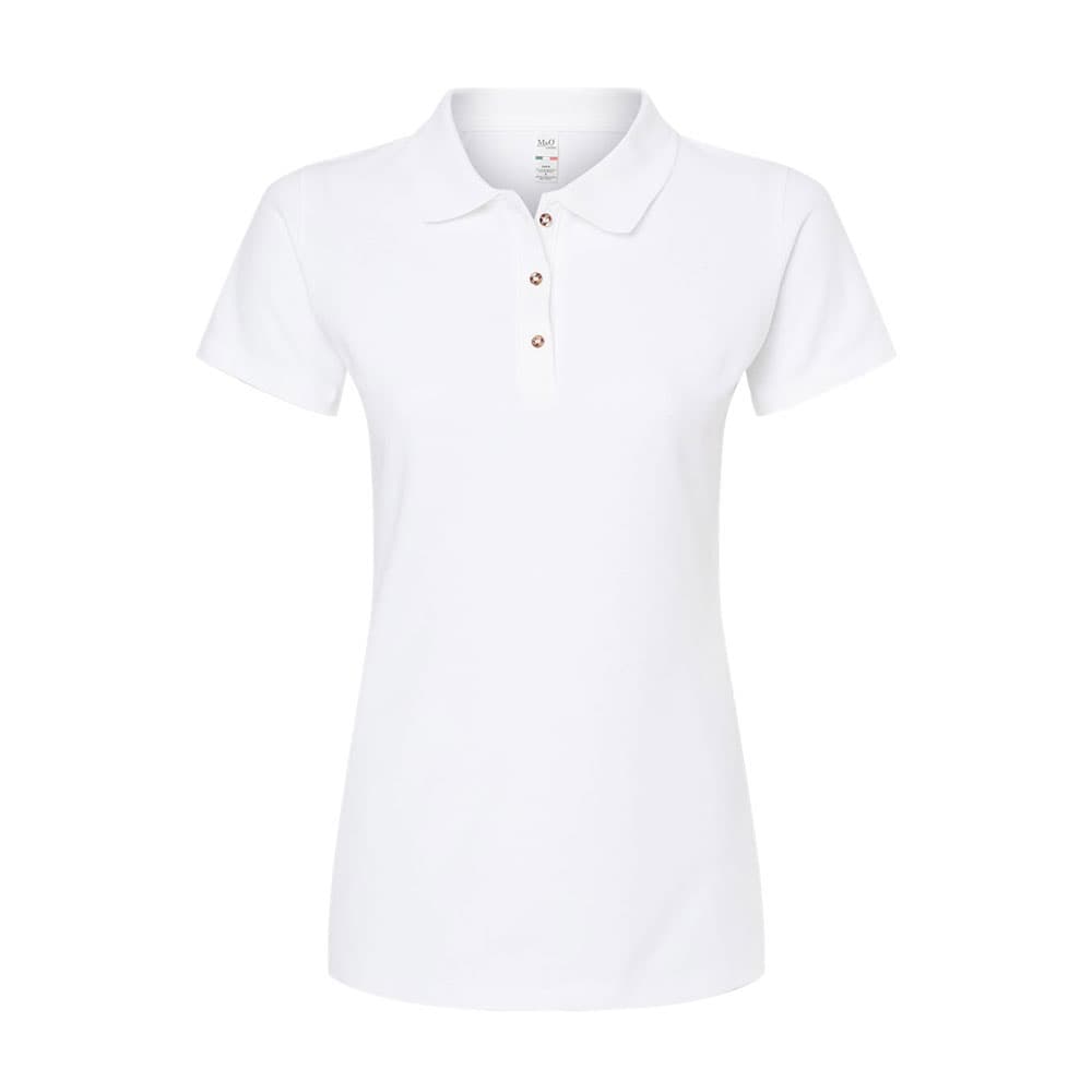 CUSTOM M&O WOMEN'S RING-SPUN PIQUÉ POLO