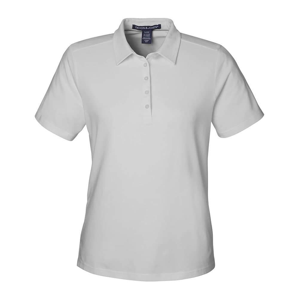 CUSTOM DEVON & JONES WOMENS RALEIGH STRETCH POLO