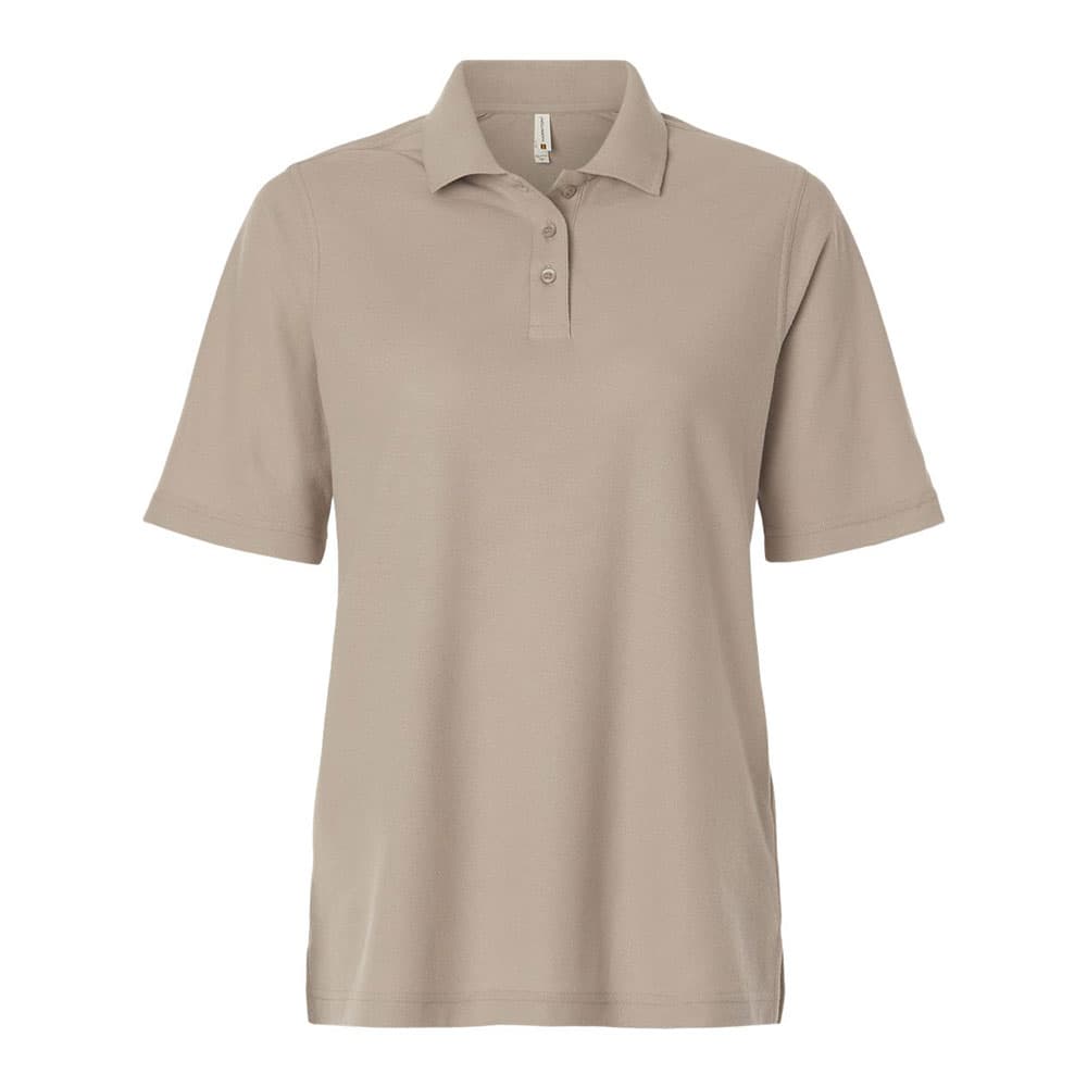CUSTOM HARRITON WOMENS MAVERICK CVC PIQUE POLO