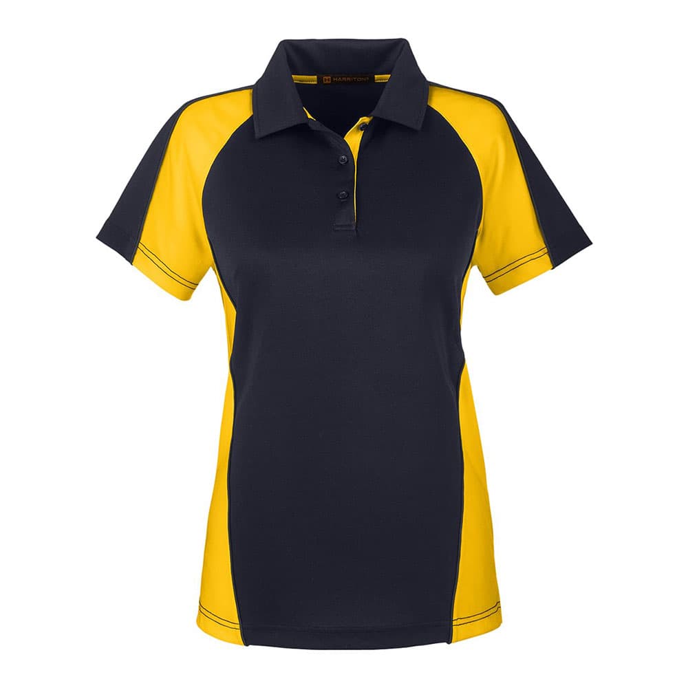 CUSTOM HARRITON WOMENS ADVANTAGE SNAG PROTECTION PLUS IL COLORBLOCK POLO