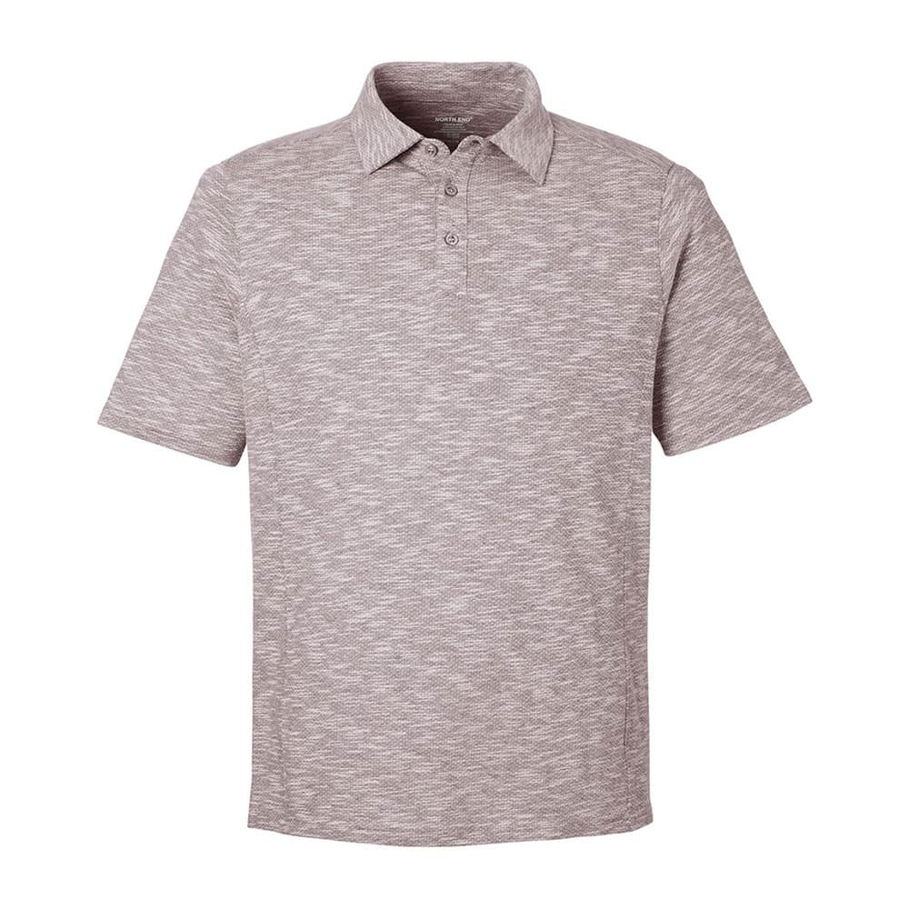 CUSTOM NORTH END MENS ECLIPSE JACQUARD POLO