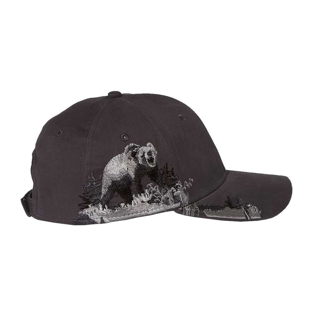 CUSTOM DRI DUCK GRIZZLY BEAR CAP