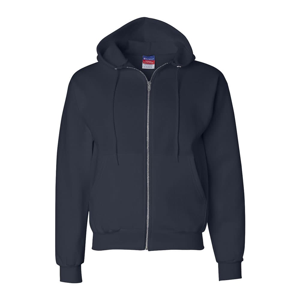 CUSTOM CHAMPION UNISEX POWERBLEND® FULL ZIP HOODED SWEATSHIRT