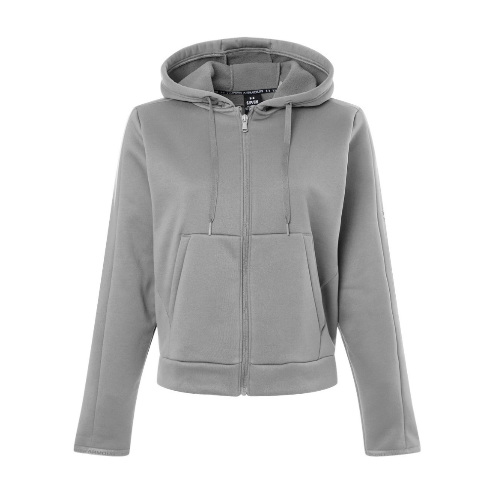 CUSTOM UNDER ARMOUR WOMEN'S ARMOUR FLEECE PRO HOODED FULL-ZIP
