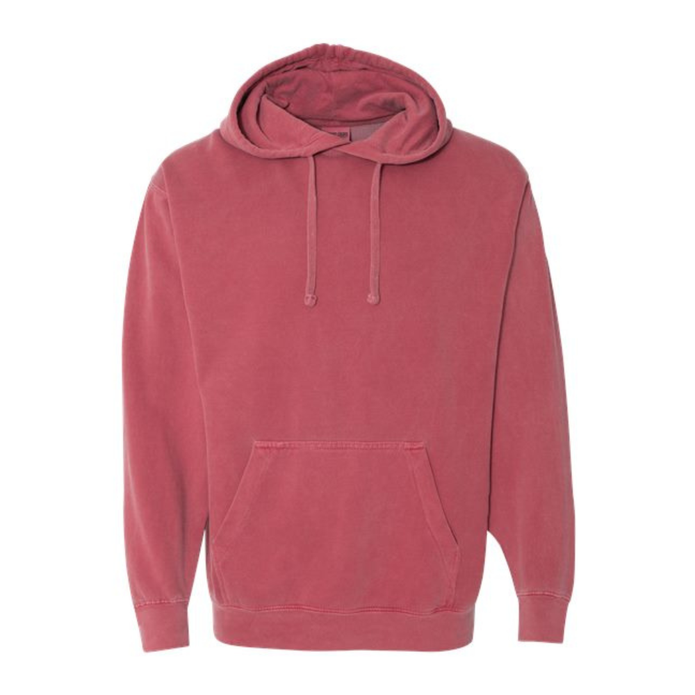CUSTOM COMFORT COLORS UNISEX GARMENT-DYED HOODED SWEATSHIRT