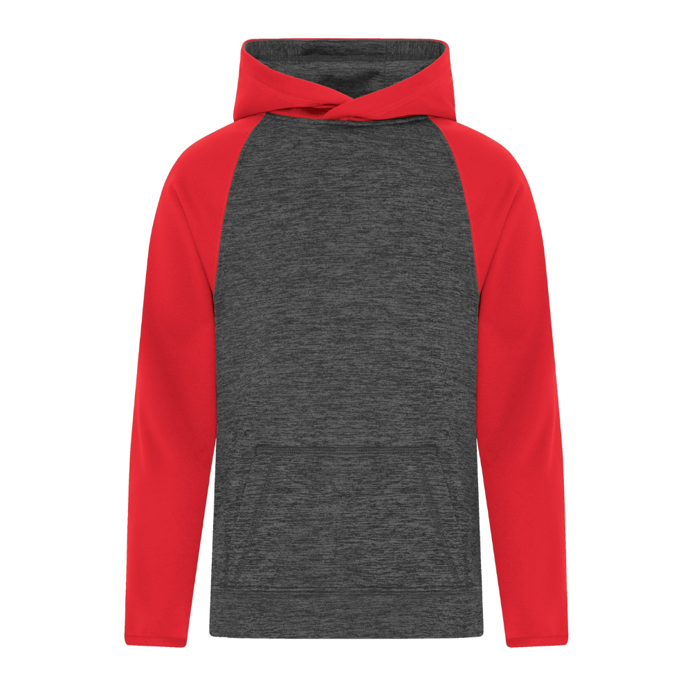 CUSTOM ATC™ DYNAMIC HEATHER FLEECE TWO TONE YOUTH HOODIE
