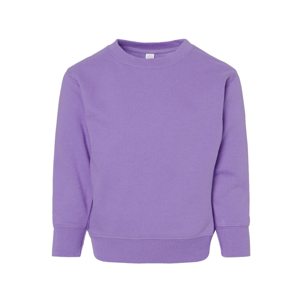 CUSTOM RABBIT SKINS TODDLER FLEECE CREWNECK SWEATSHIRT