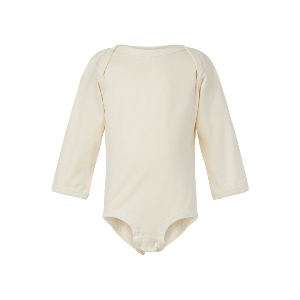 CUSTOM RABBIT SKINS INFANT FINE JERSEY LONG SLEEVE BODYSUIT