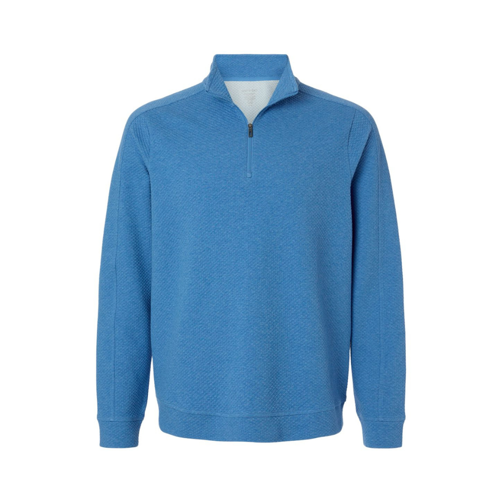 CUSTOM NORTH END MEN'S SPIRIT TEXTURED QUARTER-ZIP PULLOVER