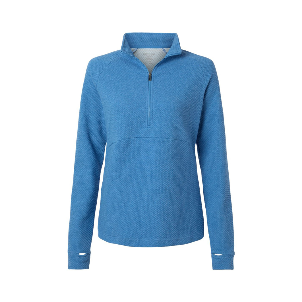 CUSTOM NORTH END WOMEN'S SPIRIT TEXTURED QUARTER-ZIP PULLOVER