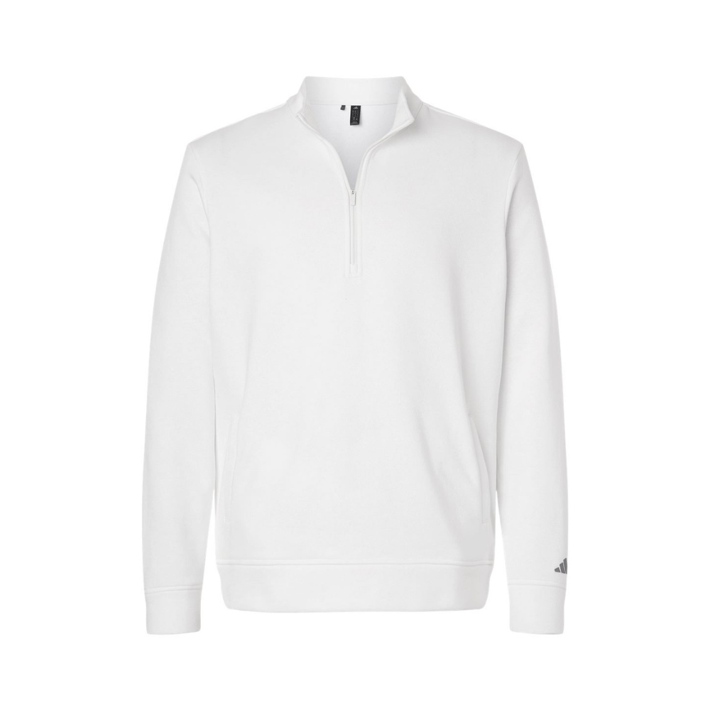 CUSTOM ADIDAS MEN'S ELEVATED FLEECE QUARTER-ZIP PULLOVER