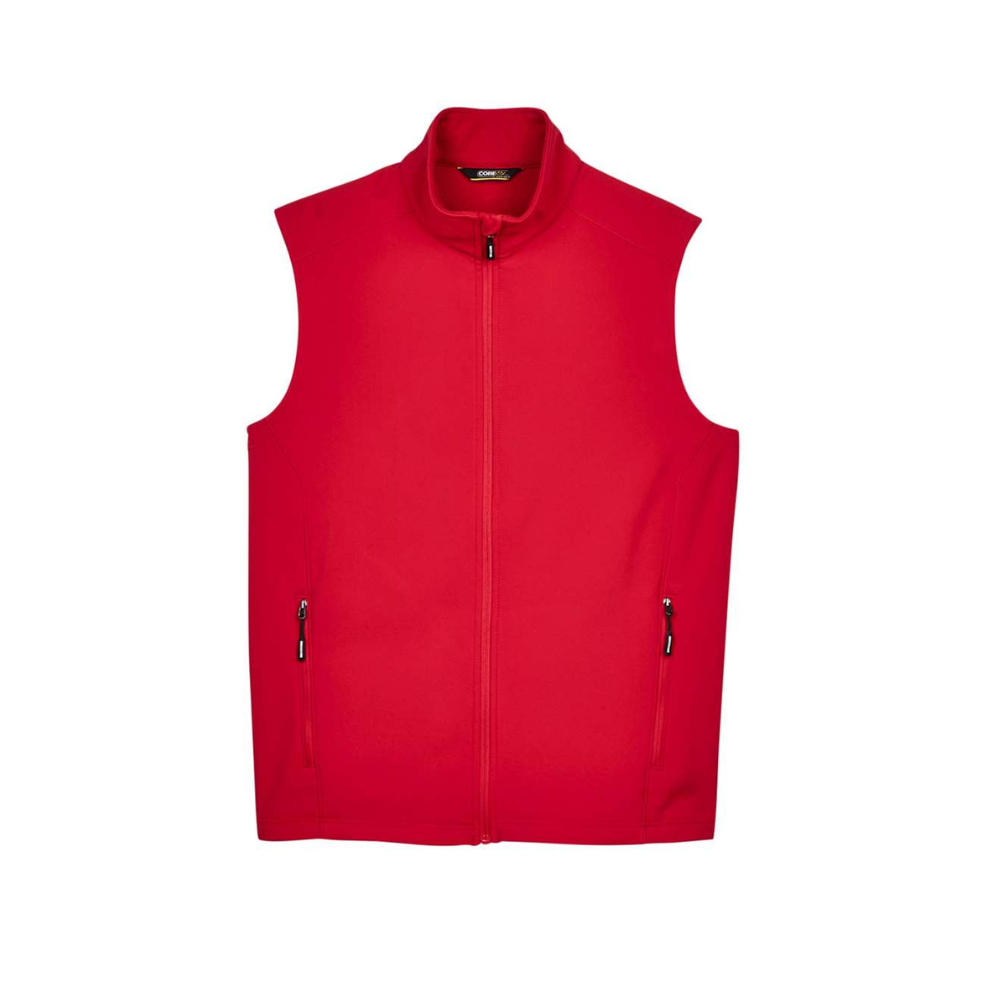CUSTOM CORE365 MEN'S CRUISE TWO-LAYER FLEECE BONDED SOFT SHELL VEST