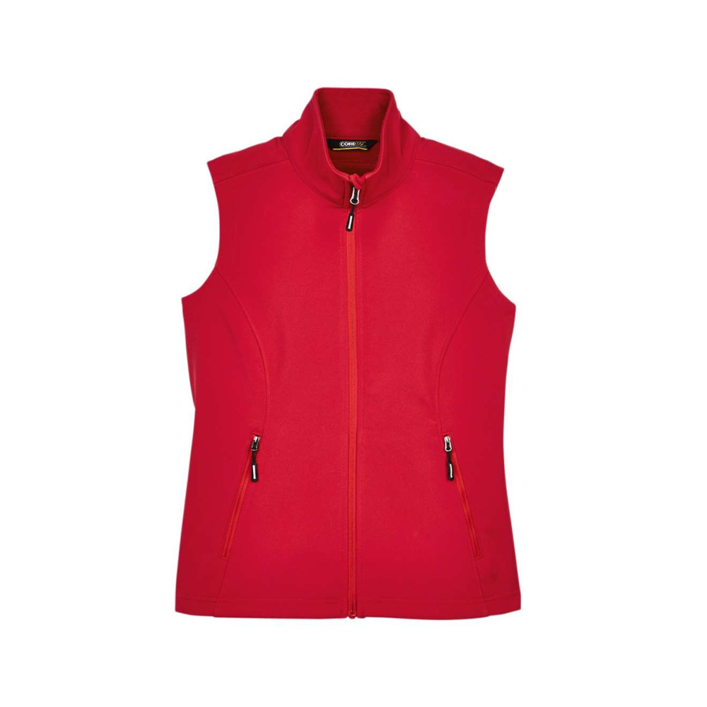CUSTOM CORE365 WOMEN'S CRUISE TWO-LAYER FLEECE BONDED SOFT SHELL VEST
