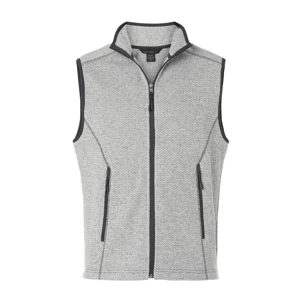 CUSTOM NORTH END MEN'S JASPER JACQUARD FLEECE VEST