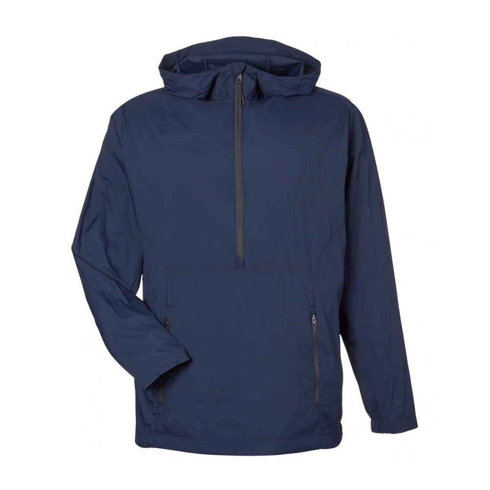 CUSTOM NORTH END MEN'S AURA LIGHTWEIGHT PACKABLE ANORAK