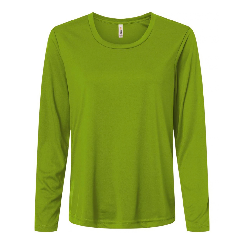 CUSTOM CORE365 WOMEN'S CAPITAL LONG SLEEVE PERFORMANCE T-SHIRT