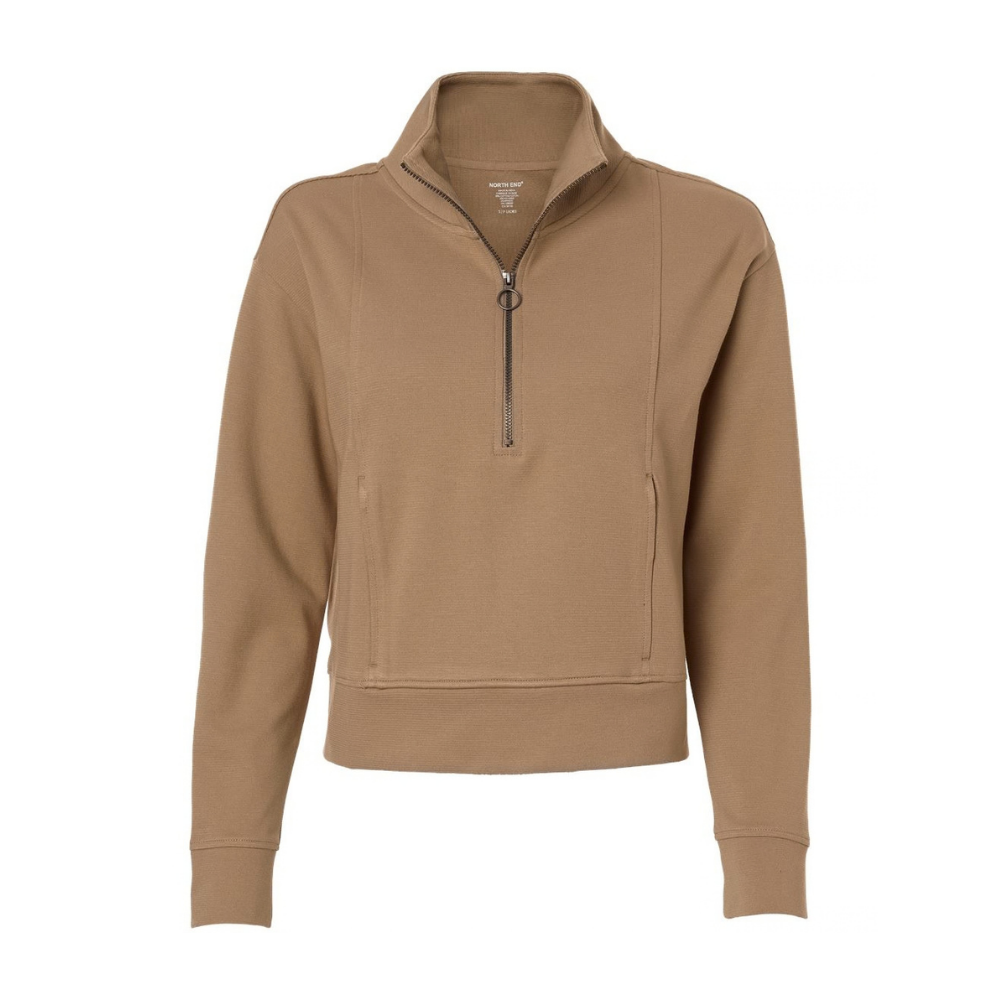 CUSTOM NORTH END WOMEN'S MANTRA HALF-ZIP OTTOMAN PULLOVER