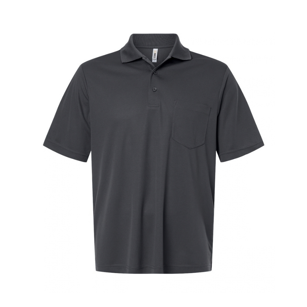 CUSTOM CORE365 MEN'S NOVA PERFORMANCE PIQUE POCKET POLO