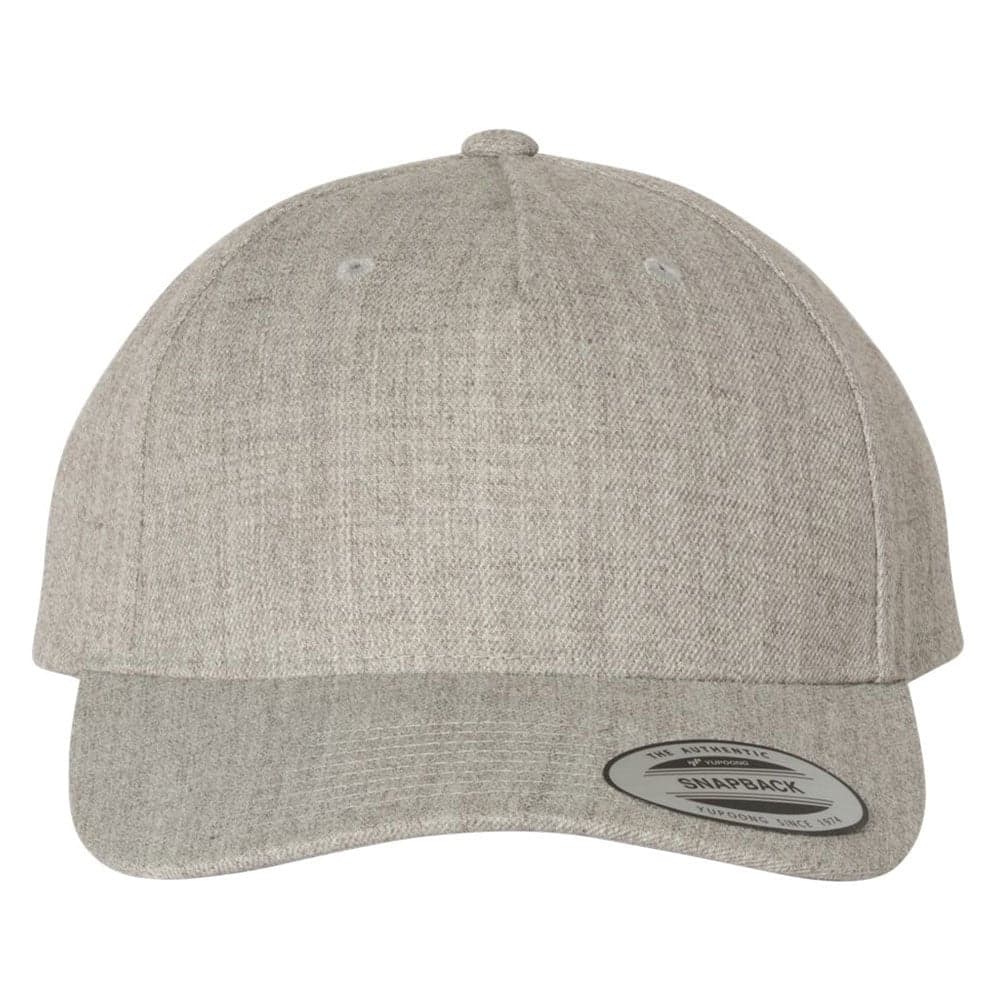 CUSTOM YUPOONG PREMIUM FIVE-PANEL CURVED BILL SNAPBACK CAP