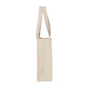 CUSTOM Q-TEES 12L GUSSETTED SHOPPING BAG SIDE