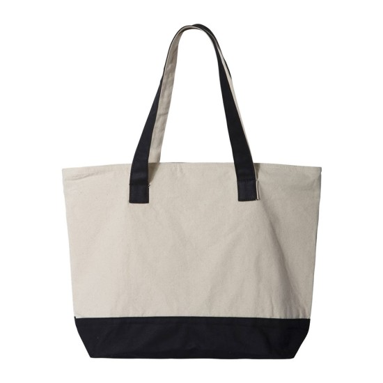 CUSTOM Q-TEES 19L ZIPPERED TOTE