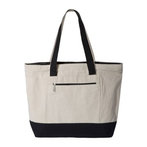 CUSTOM Q-TEES 19L ZIPPERED TOTE