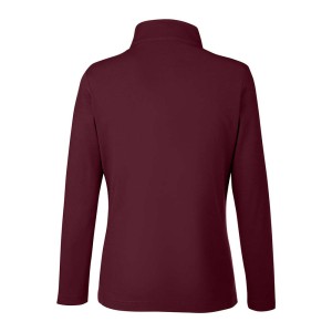 CUSTOM CORE365 WOMENS FUSION CHROMASOFT PIQUE QUARTER-ZIP PULLOVER BACK CUSTOM CORE365 WOMENS FUSION CHROMASOFT PIQUE QUARTER-ZIP PULLOVER BACK