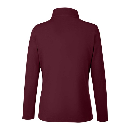 CUSTOM CORE365 WOMENS FUSION CHROMASOFT™ PIQUE QUARTER-ZIP PULLOVER CUSTOM CORE365 WOMENS FUSION CHROMASOFT™ PIQUE QUARTER-ZIP PULLOVER