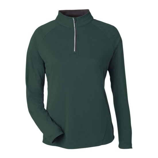 CUSTOM CORE365 WOMENS ORIGIN PERFORMANCE PIQUE QUARTER-ZIP PULLOVER CUSTOM CORE365 WOMENS ORIGIN PERFORMANCE PIQUE QUARTER-ZIP PULLOVER