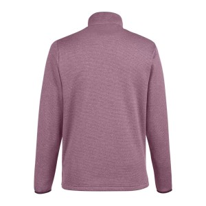 CUSTOM CORE365 MENS VENTURE HEATHERED STRIPE QUARTER-ZIP PULLOVER BACK