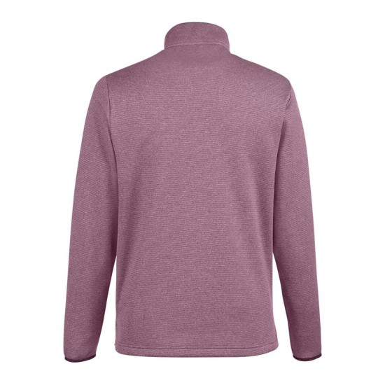CUSTOM CORE365 MENS VENTURE HEATHERED STRIPE QUARTER-ZIP PULLOVER