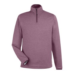 CUSTOM CORE365 MENS VENTURE HEATHERED STRIPE QUARTER-ZIP PULLOVER CUSTOM CORE365 MENS VENTURE HEATHERED STRIPE QUARTER-ZIP PULLOVER