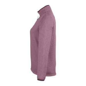 CUSTOM CORE365 WOMENS VENTURE HEATHERED STRIPE QUARTER-ZIP PULLOVER LEFT CUSTOM CORE365 WOMENS VENTURE HEATHERED STRIPE QUARTER-ZIP PULLOVER LEFT