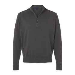 CUSTOM DEVON & JONES MENS NEW CLASSICS QUARTER-ZIP PULLOVER CUSTOM DEVON & JONES MENS NEW CLASSICS QUARTER-ZIP PULLOVER