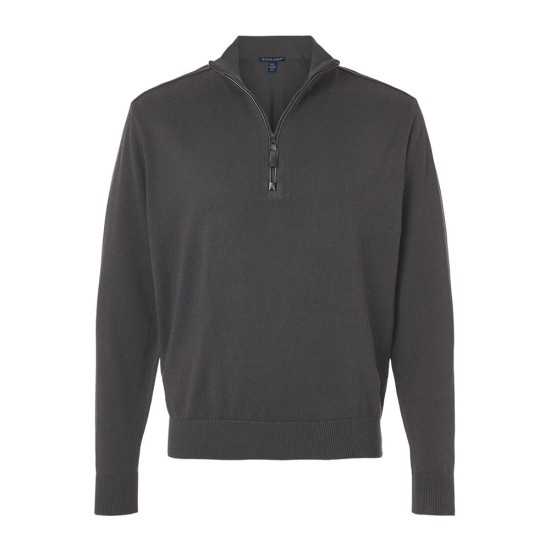 CUSTOM DEVON & JONES MENS NEW CLASSICS QUARTER-ZIP PULLOVER CUSTOM DEVON & JONES MENS NEW CLASSICS QUARTER-ZIP PULLOVER