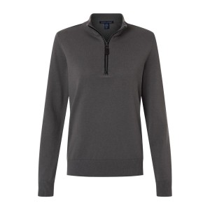 CUSTOM DEVON & JONES WOMENS NEW CLASSICS QUARTER-ZIP PULLOVER CUSTOM DEVON & JONES WOMENS NEW CLASSICS QUARTER-ZIP PULLOVER