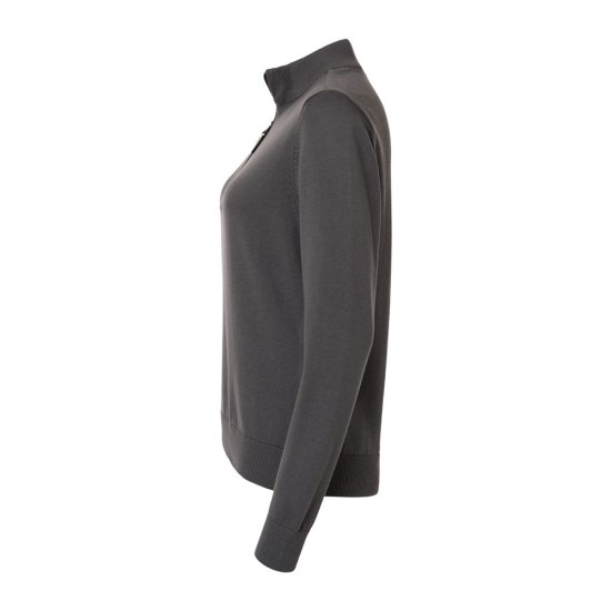 CUSTOM DEVON & JONES WOMENS NEW CLASSICS QUARTER-ZIP PULLOVER CUSTOM DEVON & JONES WOMENS NEW CLASSICS QUARTER-ZIP PULLOVER
