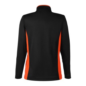CUSTOM HARRITON WOMENS FLASH SNAG PROTECTION PLUS IL COLORBLOCK QUARTER-ZIP PULLOVER BACK CUSTOM HARRITON WOMENS FLASH SNAG PROTECTION PLUS IL COLORBLOCK QUARTER-ZIP PULLOVER BACK