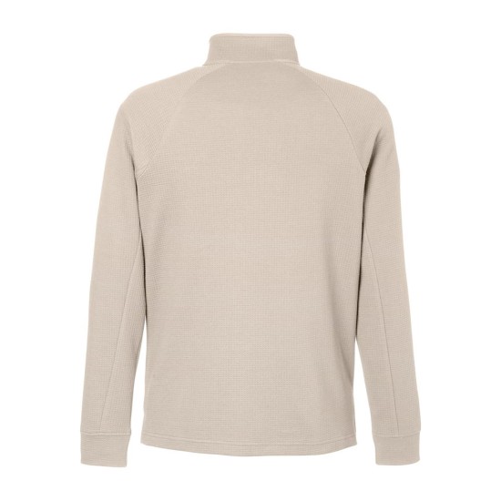 CUSTOM NORTH END MENS RHYTHM WAFFLE QUARTER-ZIP PULLOVER CUSTOM NORTH END MENS RHYTHM WAFFLE QUARTER-ZIP PULLOVER