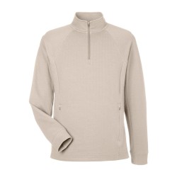 CUSTOM NORTH END MENS RHYTHM WAFFLE QUARTER-ZIP PULLOVER CUSTOM NORTH END MENS RHYTHM WAFFLE QUARTER-ZIP PULLOVER