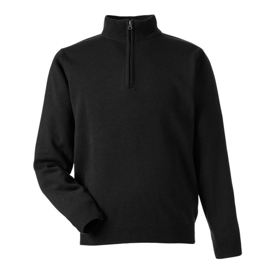 CUSTOM HARRITON UNISEX PILBLOC™ QUARTER-ZIP PULLOVER SWEATER