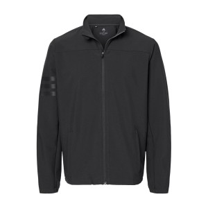 CUSTOM ADIDAS MENS WIND RESISTANT FULL-ZIP JACKET CUSTOM ADIDAS MENS WIND RESISTANT FULL-ZIP JACKET