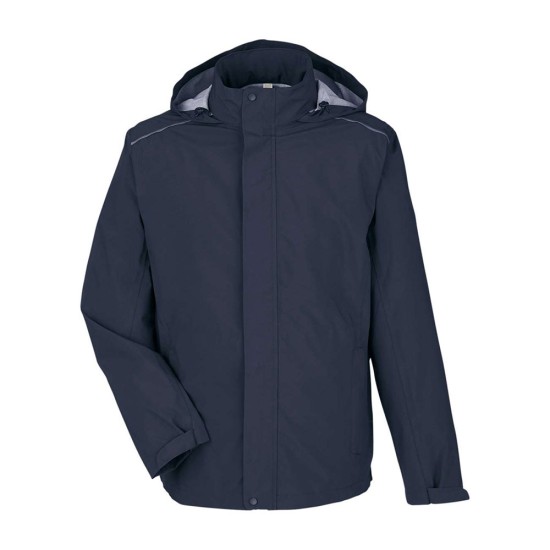 CUSTOM CORE365 MENS BARRIER RAIN JACKET