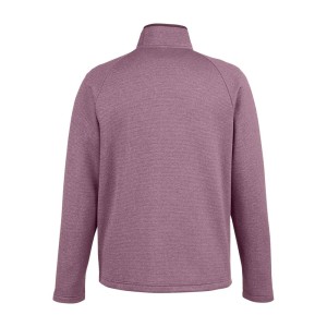 CUSTOM CORE365 MENS VENTURE HEATHERED STRIPE FULL-ZIP JACKET BACK