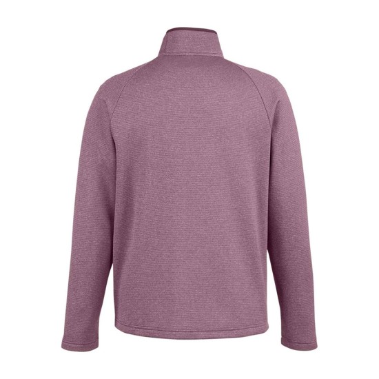 CUSTOM CORE365 MENS VENTURE HEATHERED STRIPE FULL-ZIP JACKET