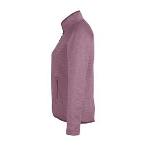 CUSTOM CORE365 WOMENS VENTURE HEATHERED STRIPE FULL-ZIP JACKET LEFT