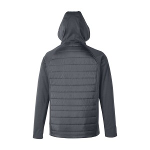 CUSTOM CORE365 UNISEX TECHNO LITE HYBRID HOODED JACKET BACK