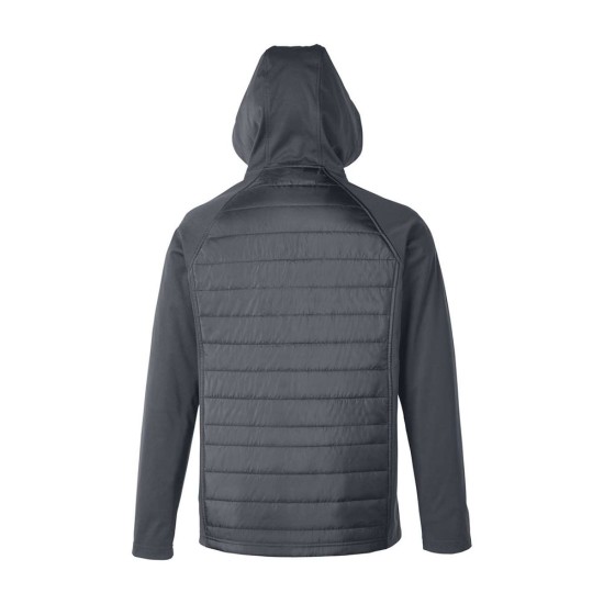 CUSTOM CORE365 UNISEX TECHNO LITE HYBRID HOODED JACKET