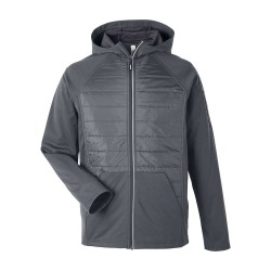 CUSTOM CORE365 UNISEX TECHNO LITE HYBRID HOODED JACKET